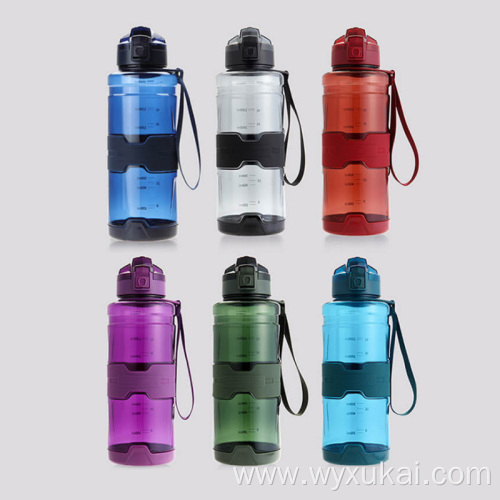 Plastictransparent sport water bottle large capacity outdoor